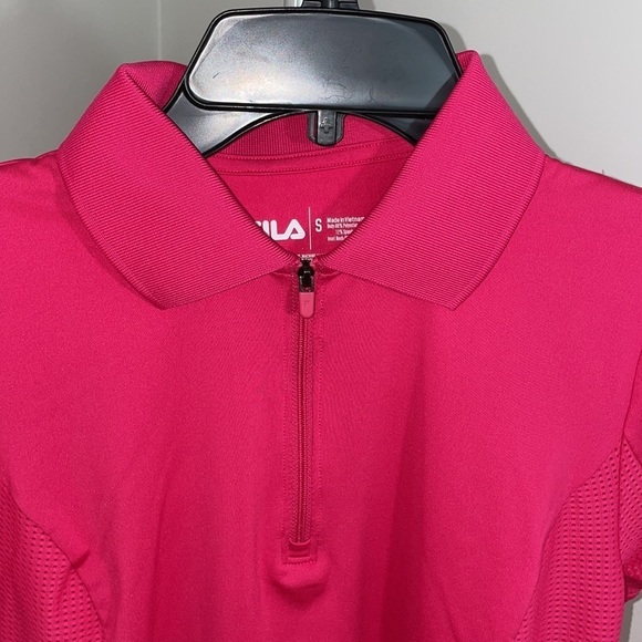 New Fila Sport Women's Quarter Zip Front Golf Polo Size Small - Picture 2 of 11